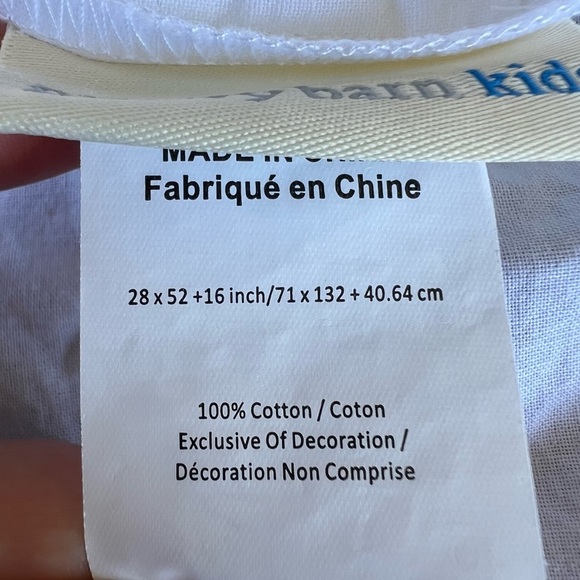 Pottery Barn Kids Pearl Dot Embroidered Crib Bedding Set Light Pink GUC - Picture 13 of 16